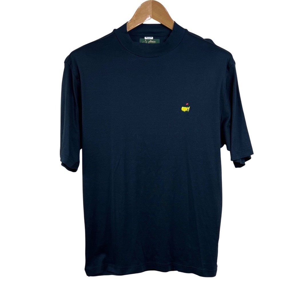 Amen Corner T-Shirt Mens Large Black Pima Cotton Masters Golf‎ Tournament F19